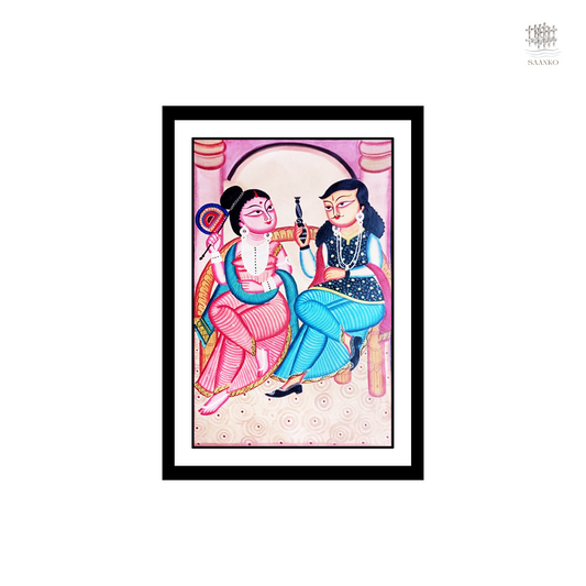 Majlish : Man and Woman Enjoying Hookah