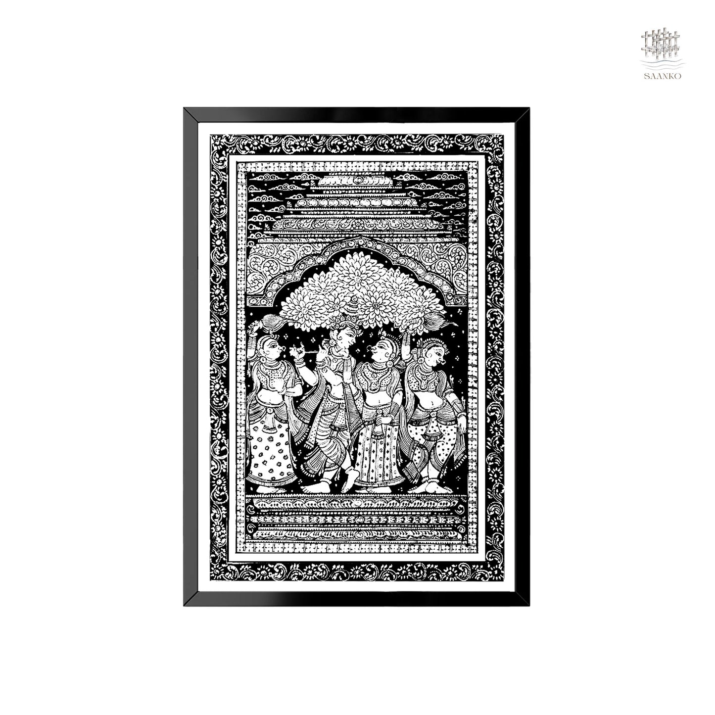 The Divine Circle — Radha-Krishna with Sakhis