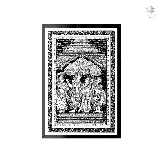 The Divine Circle — Radha-Krishna with Sakhis