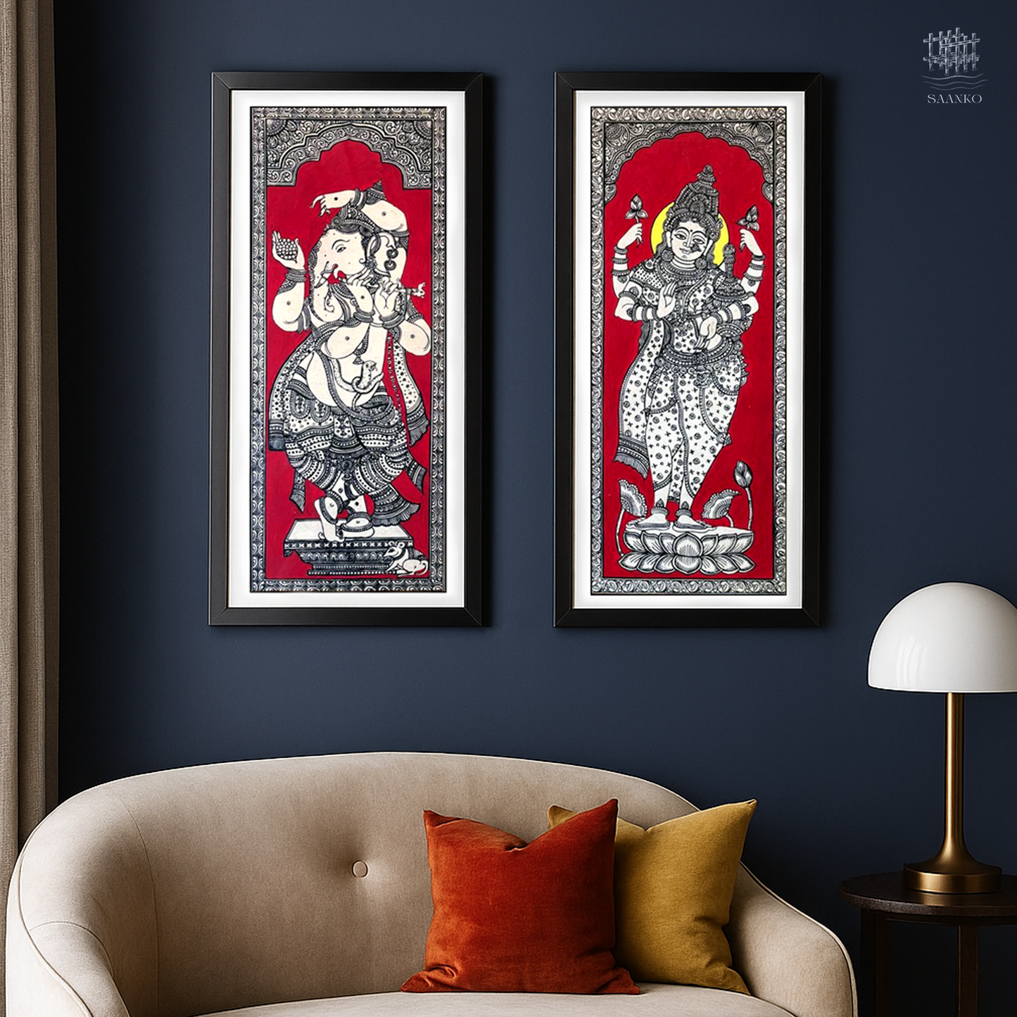 Blessings of Prosperity: Laxmi and Ganesh