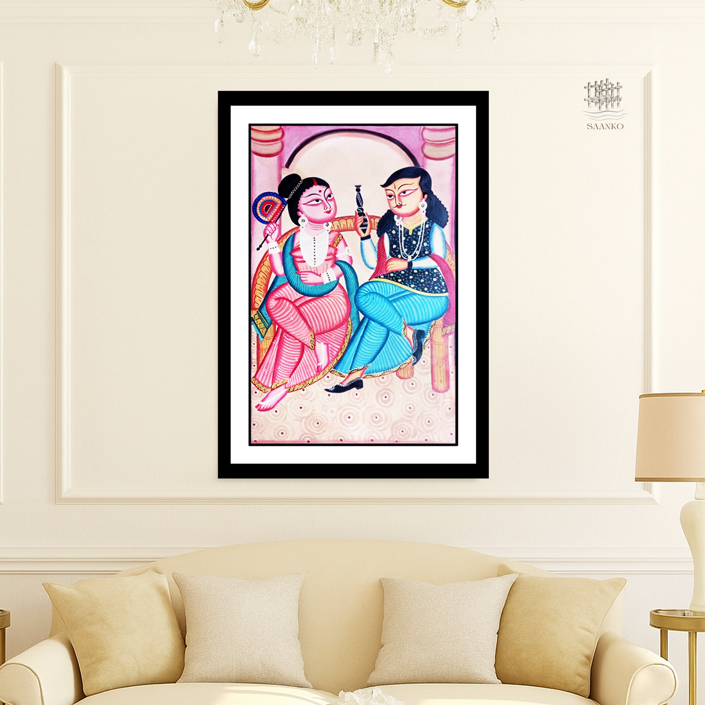 Majlish : Man and Woman Enjoying Hookah