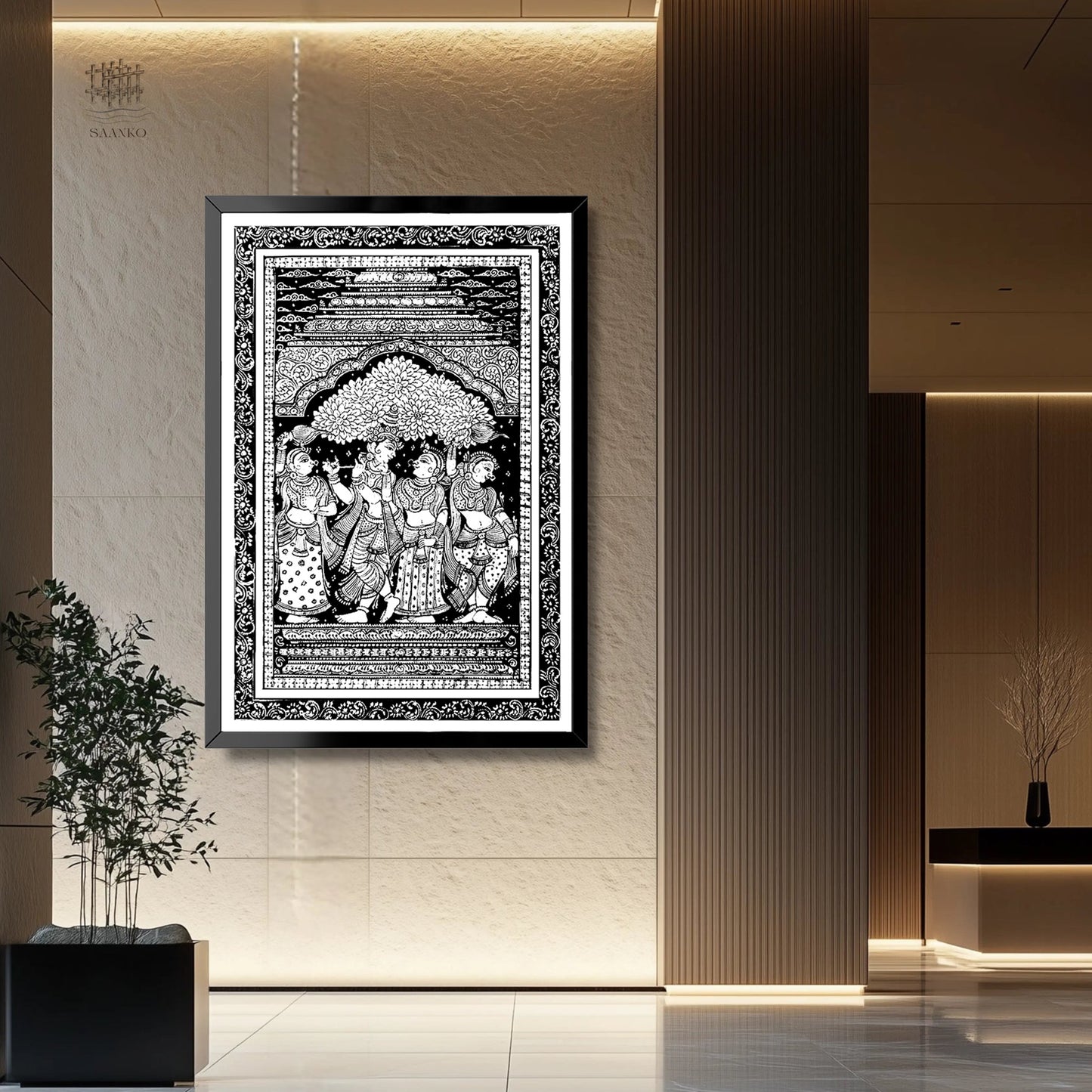 The Divine Circle — Radha-Krishna with Sakhis